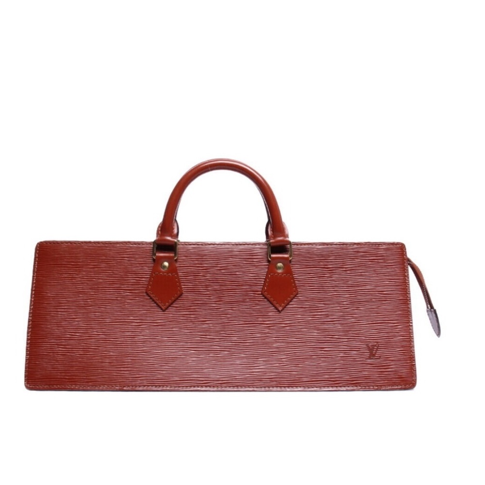 Louis Vuitton Cognac Epi Leather Handbag 📣RARE East west style!!